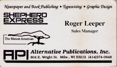 Roger wasn't hired for his gig in advertising sales. He was groomed.